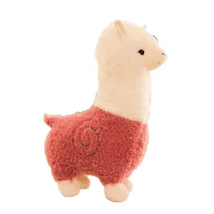 Boneka Alpaca kustom terbaru, mainan domba Llama banyak warna, boneka binatang mewah Alpaca