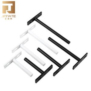 Jinnate Concealed Bracket Iron Wall Mount Shelf Support Hidden Metal Hardware For Wooden Board Hanging Modern Simple Style - Product Image 1