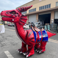 Manège de dinosaures animatroniques électriques pour parcs d'attractions, usage intérieur/extérieur, centres commerciaux, en acier étanche, directement de l'usine