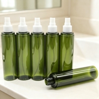 Bouteille pulvérisateur PET 200 ml personnalisée en usine, vente en gros, flacon cosmétique rechargeable, atomiseur de brume, emballage pour soins capillaires
