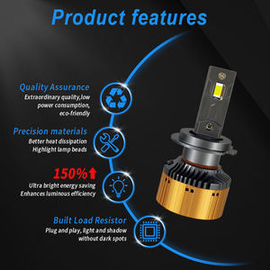 Bombilla LED H7 de Alta Calidad para Auto, 120W 12000LM, Sistemas de Iluminación para Scooter de 240W, 9005 9006 Canbus, Proyector de Faros LED H4 - Product Image 3