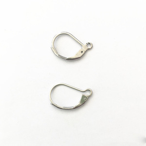 Stainless Steel French <b>Hook</b> Earrings Small D-Shaped <b>Clip</b>-On Jewelry Findings DIY Earring Accessories - Product Image 3