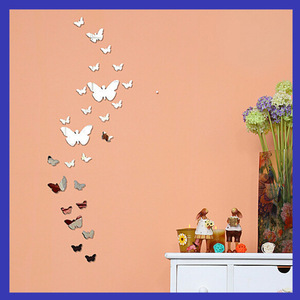 Pegatinas de Pared Acrílicas de Mariposas DAMAI, Decoración 3D Removible DIY, Calcomanías de Pared para Ensamblar, Adhesivos Decorativos para Habitaciones - Product Image 2
