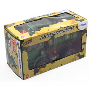 MOTOPLAY ARMY DUMPER Equipado con un imponente camuflaje verde, este dumper resistente está diseñado para terrenos difíciles. - Product Image 1