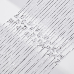 Gioielli Raffinati Collana con Ciondolo in Argento Sterling 925 Placcato <span class=keywords><strong>Oro</strong></span> 26 Iniziali Inglesi AZ Gioielli Mini da Donna Tendenza 2025 - Product Image 4