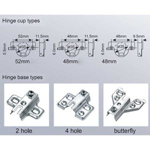Charnière de meuble dissimulée à fermeture douce <span class=keywords><strong>Nisko</strong></span> moderne, plaque de fixation en fer de 35 mm, accessoires de meubles, dissimulation - Product Image 5