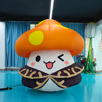 Ballon publicitaire géant gonflable en forme de champignon NIDO, multicolore, étanche, 12 pieds, alimenté par prise, durable, résistant au soleil et au vent