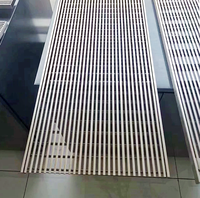 Caniveau de drainage en acier inoxydable moderne avec grille de drainage pour trottoir et système de drainage des eaux pluviales pour salle de bain et douche