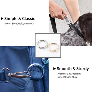 OEM thời trang có thể mở ra vòng mùa xuân <span class=keywords><strong>Clasp</strong></span> Keychain O Vòng Kim Loại PURSE Charms Phụ kiện sản phẩm phần cứng bán buôn - Product Image 5