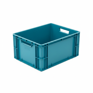 Etap KT 4828 Heavy Duty Euronorm Industrial <b>Plastic</b> Storage <b>Crate</b> Solid Box Style Stackable Turkey - Product Image 2