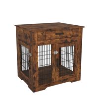 Cage pour animaux de compagnie en bois et métal rustique brun, durable et très vendue, pour la maison