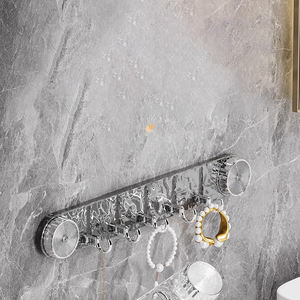 Offre Spéciale <span class=keywords><strong>sans</strong></span> perçage salle de bain crochets muraux porte-serviettes pliable crochet à ventouse Portable - Product Image 4