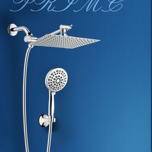 Juego de Ducha Tipo T de 8, 10 y 12 Pulgadas con Rociador de Lluvia y Ducha Manual Multifuncional Cromada de Fácil Limpieza - Product Image 3
