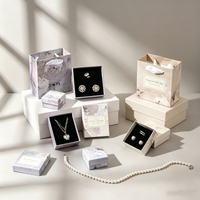 Boîtes à bijoux de luxe avec logo personnalisé, boîte à collier recyclable, emballage personnalisé pour ensemble de bijoux en papier