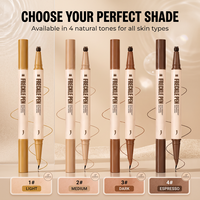 Stylo tampon 2-en-1 pour taches de rousseur et eye-liner, effet naturel, waterproof, anti-bavure, maquillage professionnel, OEM ODM Marque Privée