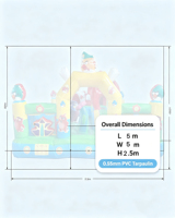 Château Gonflable Commercial à Thème Animalier en PVC, Impression Intégrale, Parcours d'Obstacles, Jeu d'Amusement pour Enfants, Vente en Gros Usine, Facile à Installer