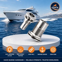 Raccord de sortie de tuyau traversant le coque en acier inoxydable 316 de 1/2 pouce, raccords traversants pour bateaux et yachts, accessoires de quincaillerie marine