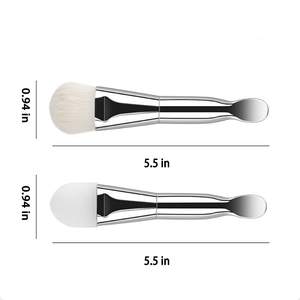 Mini Brocha Portátil para Mascarillas Faciales con Mango <span class=keywords><strong>de</strong></span> Plástico, Aplicador <span class=keywords><strong>de</strong></span> Silicona <span class=keywords><strong>de</strong></span> Tamaño <span class=keywords><strong>de</strong></span> Viaje para Uso Personal en el Hogar - Product Image 3