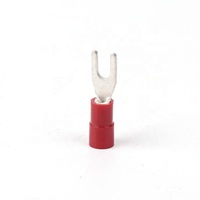 Terminaux isolés de type Y série SVS2-4, rouge, bleu, jaune, PVC, borne à fourche isolée à sertir pour équipement électrique