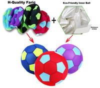 Ballon jouet de football gonflable en Pvc, 1 pièce, pas de bruit, en maille, bon marché
