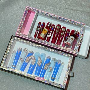 Derniers ongles et cils de luxe faits à la main Set de faux cils à presser Ninguen Perss Sur <span class=keywords><strong>Les</strong></span> Clous - Product Image 6