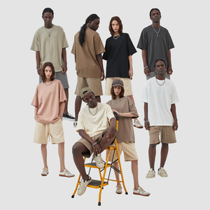 เสื้อยืดผ้าฝ้าย100% เฮฟวี่เวทพรีเมี่ยมพิมพ์โลโก้ออกแบบได้ตามต้องการและปักลายเสื้อยืดสตรีทไซส์ใหญ่พิเศษ - Product Image 3