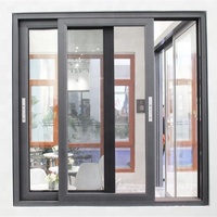 Fenêtre coulissante double en verre isolé, fenêtre de maison, style japonais, nouveau design