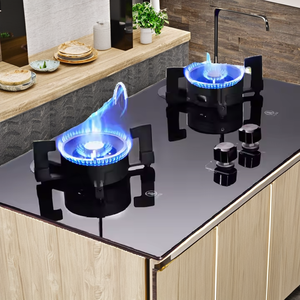 Estufa de Gas de Doble Quemador, Fácil de Limpiar, con Bloqueo de Seguridad, Portátil, para Uso Doméstico y en Hoteles, Superficie de Vidrio, Altamente Multifuncional - Product Image 3