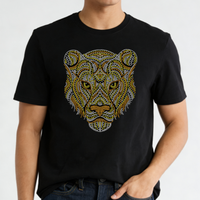 Transferts thermocollants personnalisés avec strass et motifs léopard pour T-shirts