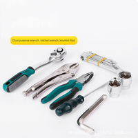 Vente en gros de jeu de clés à cliquet à 24 dents en acier nickel-chrome-vanadium de 132 pièces, kit d'outils de réparation automobile