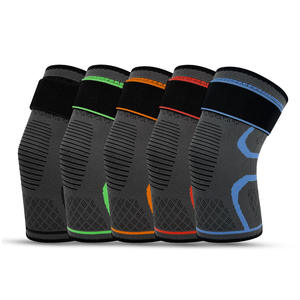 Nouvelles genouillères antidérapantes à lanières pour la course à pied, le cyclisme, le basketball, équipement de protection en nylon tricoté, unisexe, taille universelle - Product Image 1