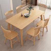 Meubles de maison, table à manger 6 places, tables à manger en bois massif, table à manger moderne, salle à manger
