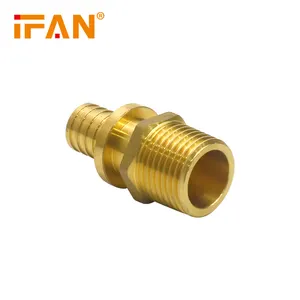 IFAN Forged CW617 Copper Male Socket PEX Pipe Plumbing Fittings Brass Connector PEX-A Fittings