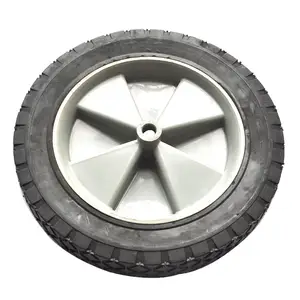 High Quality 10x1.75 Semi Solid Rubber Lawn Mower Wheel