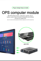 Ordinateur Intel OPS 11e génération I3/I5/I7 Mini OPS PC vente en gros d'usine Win11 DDR4 16 Go + 512 Go Module intégré ordinateur scolaire