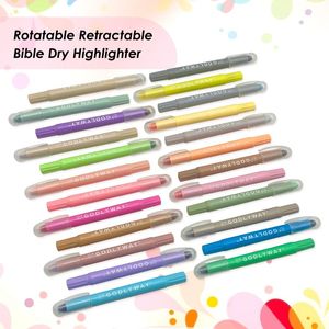 Marcadores Bíblicos sin Sangrado para Diario, Escritura Suave, Resaltadores Bíblicos, 24 Colores, Juego de Marcadores de Gel para Regalo - Product Image 2
