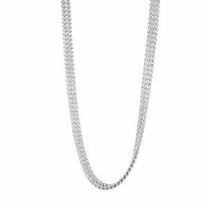 สร้อยคอโซ่หนาแบบมีเท็กซ์เจอร์สีขาว Pt950 รุ่นอัพเกรดสำหรับผู้ชาย เครื่องประดับแพลตตินั่มที่ทนทานและดูดี - Product Image 4