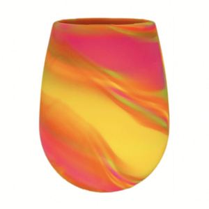 Gobelet à vin incassable sans pied de 12 oz en silicone de qualité alimentaire en forme d'œuf avec logo personnalisé pour le camping en extérieur - Product Image 2