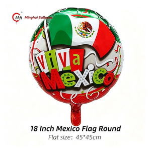Ballons en aluminium Fiesta Mexicaine, assortiment de ballons Mylar imprimés Piñata, Cactus, Taco, Crâne, Drapeau <span class=keywords><strong>du</strong></span> <span class=keywords><strong>Mexique</strong></span> pour le Cinco de Mayo - Product Image 3
