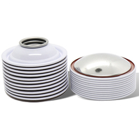 Composants de bombe aérosol métallique jetable personnalisables par le fabricant (cône supérieur, cône inférieur, dôme) 52 mm, réutilisables et écologiques