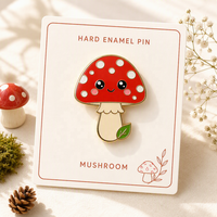 Créez votre propre épinglette personnalisée en émail souple ou dur, plaquée or, avec motifs d'anime, de dessins animés, de plantes et de champignons, en métal, pour revers de veste