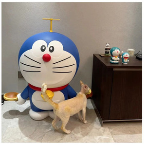 Khuyến mại Doraemon Tinkerbell mèo chuồn chuồn nhựa thủ công Đồ chơi tre trang trí quà tặng cho phim hoạt hình người hâm mộ - Product Image 1