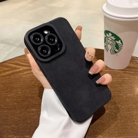 Funda de Teléfono Móvil de Cuero Sintético PU para iPhone 18 17 16 15 14 13 Pro Max 15 16 Plus, Diseño Simple Anticaídas, Venta al Por Mayor