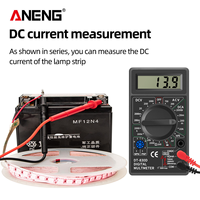Multimètre numérique miniature ANENG DT830D, affichage 4 chiffres, voltmètre, ampèremètre, puissancemètre DC 1000V AC 750V