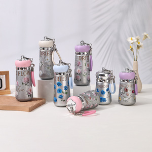 Mini Titanium Thermos Cup With Carrying Strap Portable Pocket Sized For Gifts - Product Image 2