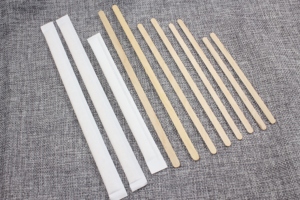 Bâtonnets à café jetables écologiques en bois de bouleau naturel, pour boissons chaudes, cocktails, lait - Product Image 2