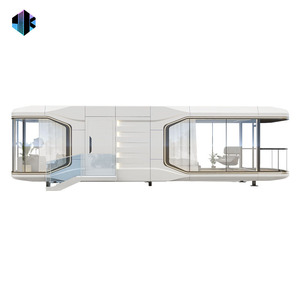 Maison préfabriquée étanche en structure acier inspirée des capsules spatiales pour hôtels, sites touristiques et campings - Product Image 1