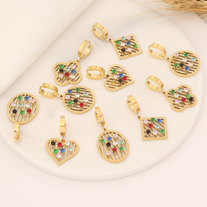 Pendientes de acero inoxidable para mujer, aretes de oro de 18k, inoxidable al por menor - Product Image 1
