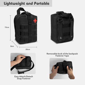 カスタムロゴプロフェッショナルタクティカルファーストアイファックトラウマキット医療タクティカルファーストエイドキット屋外旅行用 - Product Image 4