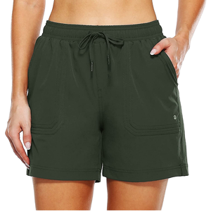 Shorts Deportivos de Alta Calidad para Mujer, Casuales, con Cordón, Tejidos, 4 Bolsillos, Transpirables, de Secado Rápido, para Correr, Entrenamiento, Gimnasio y Deportes - Product Image 1